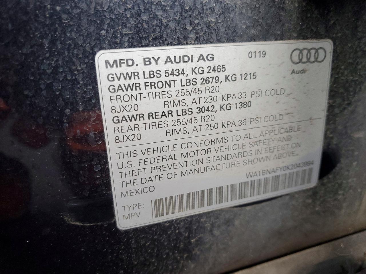 2019 AUDI Q5