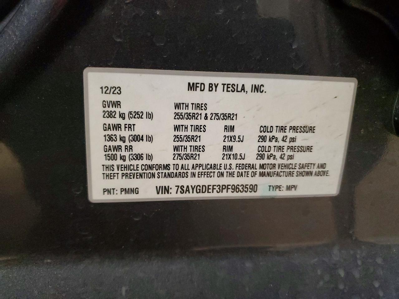 2023 TESLA MODEL Y