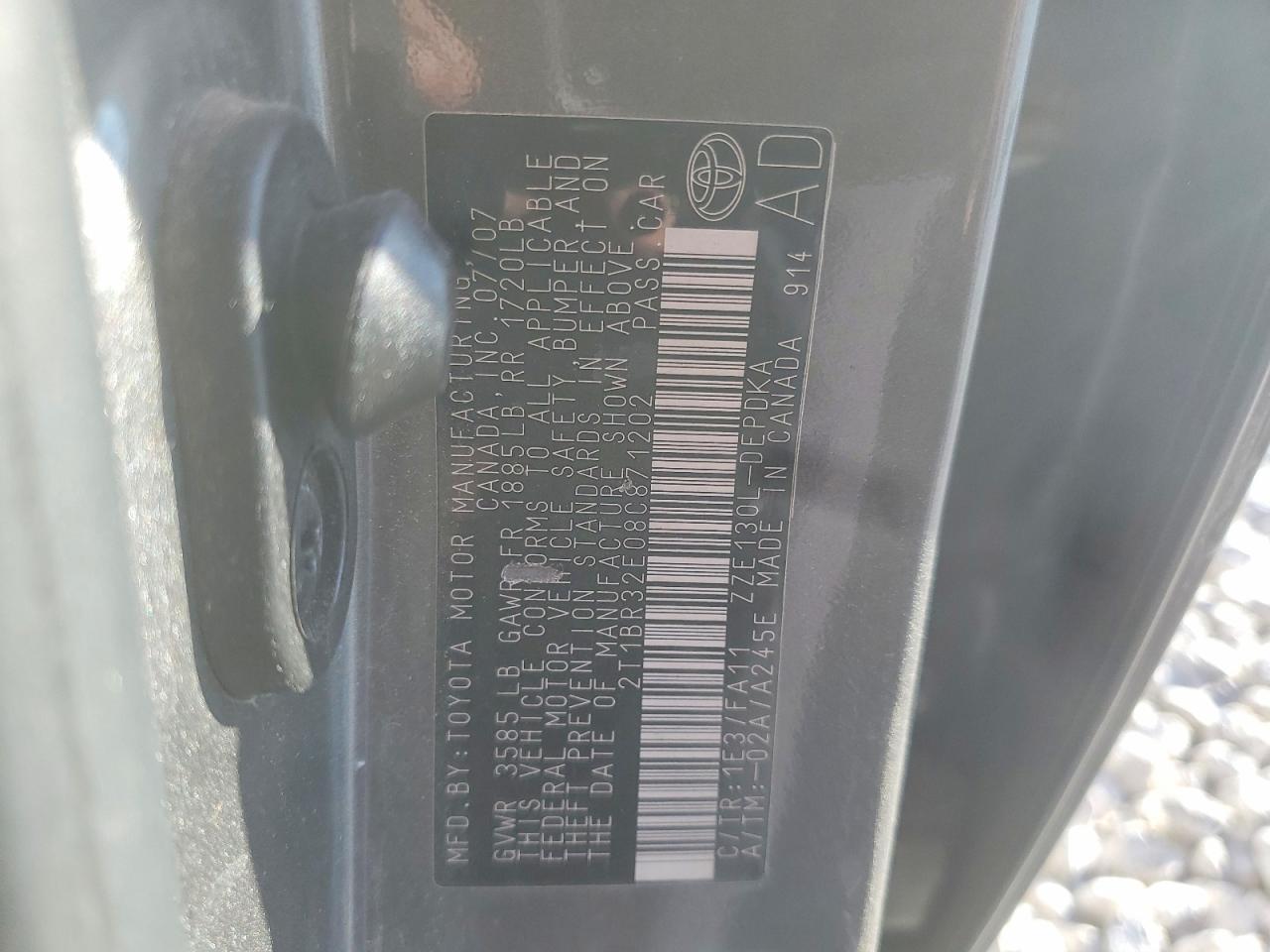 2008 TOYOTA COROLLA