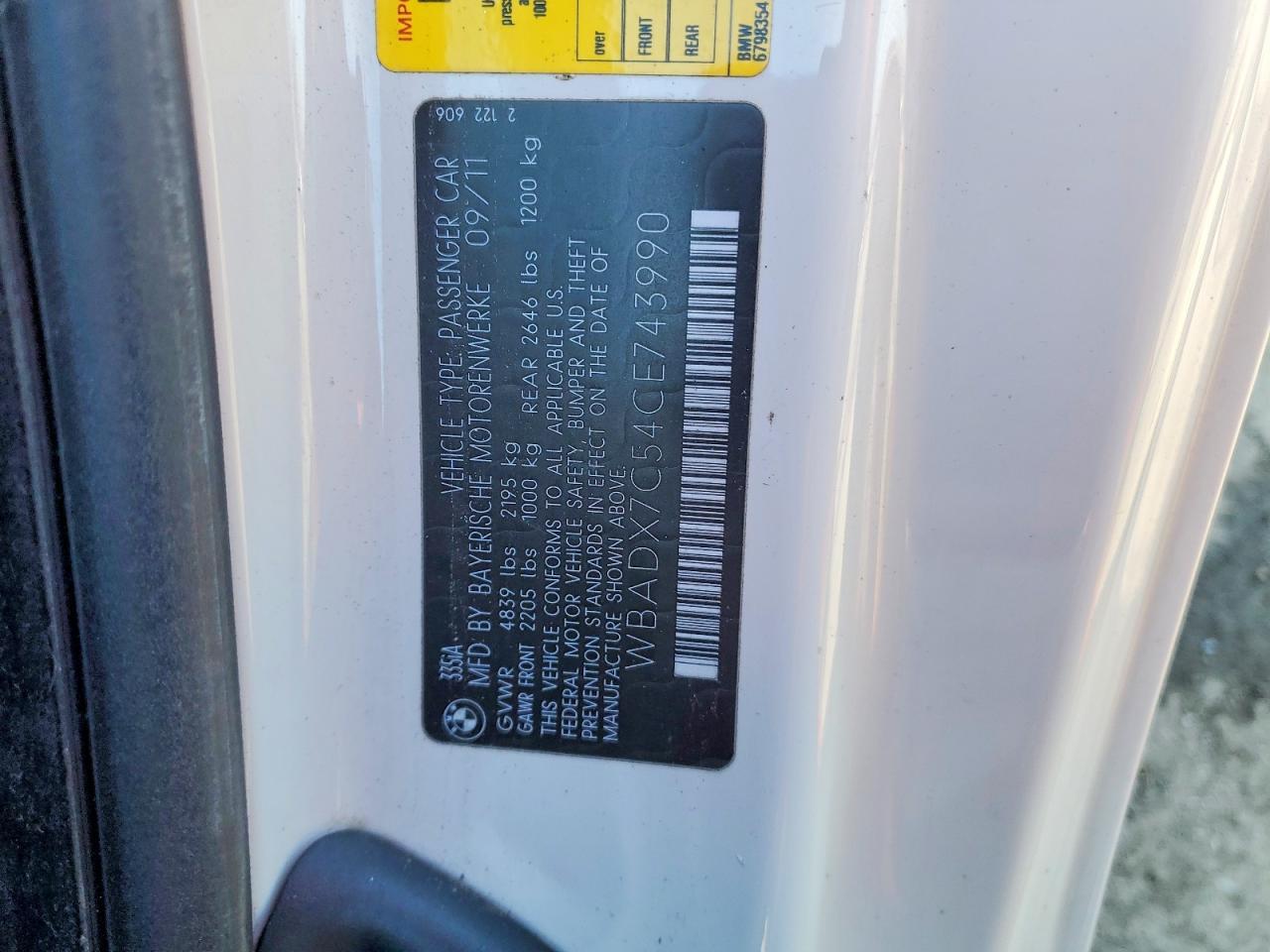 2012 BMW 3 SERIES