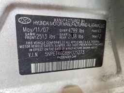 2008 HYUNDAI SONATA