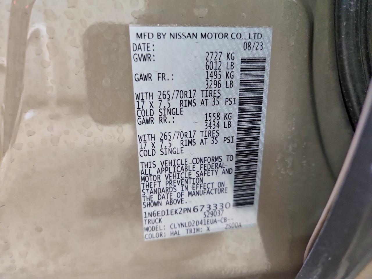 2023 NISSAN Frontier