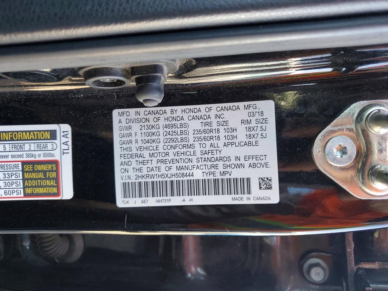 2018 HONDA CR-V