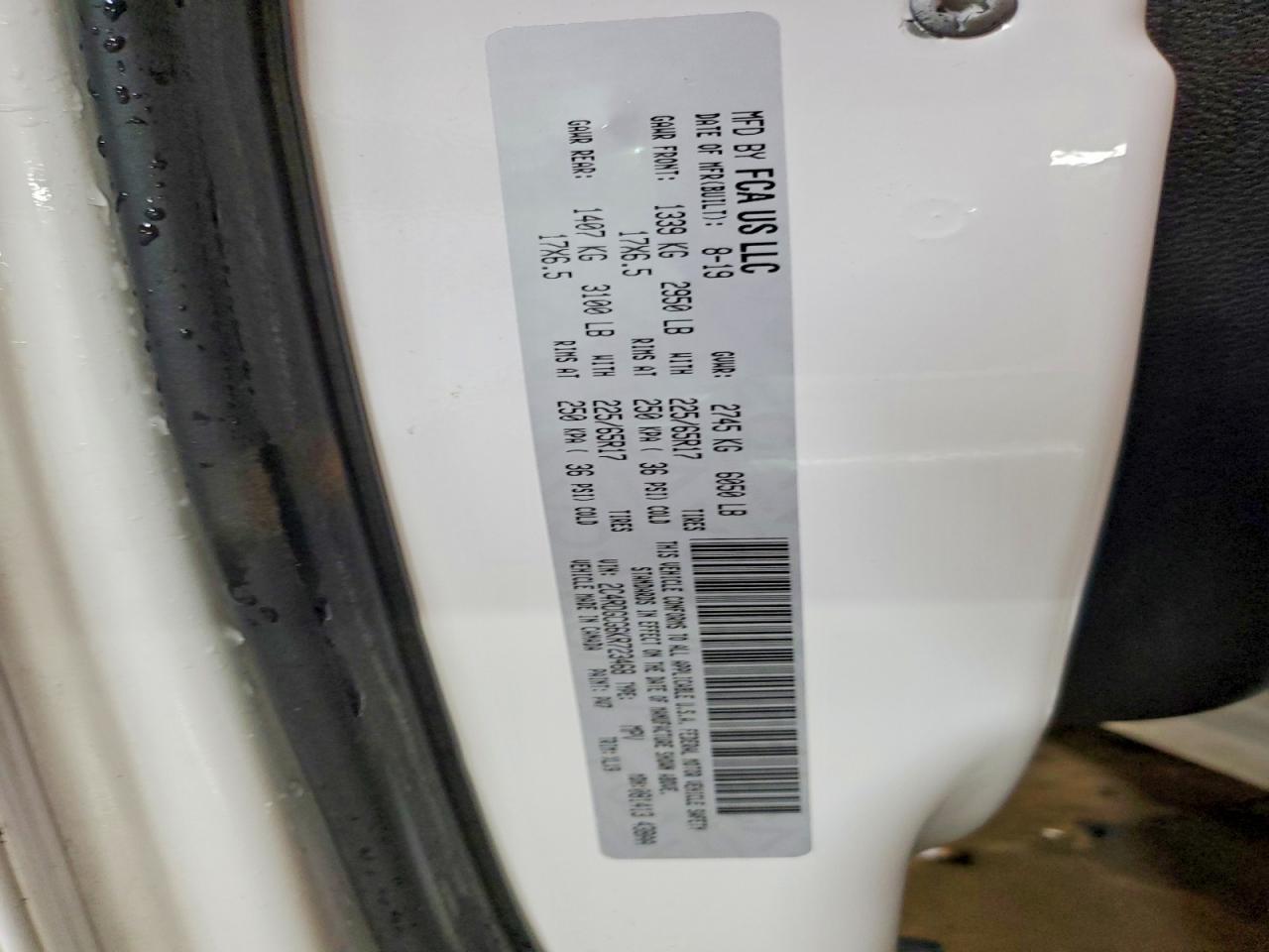 2019 DODGE GRAND CARAVAN