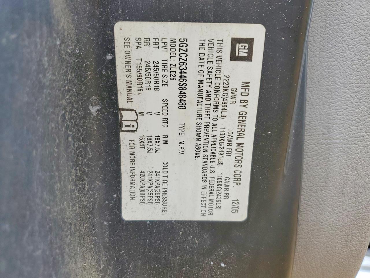 2006 SATURN Vue