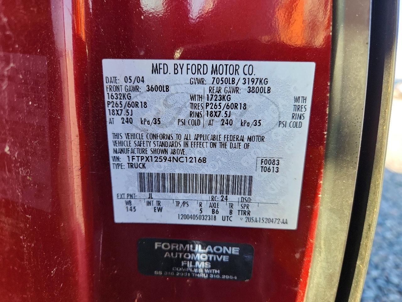 2004 FORD F-150