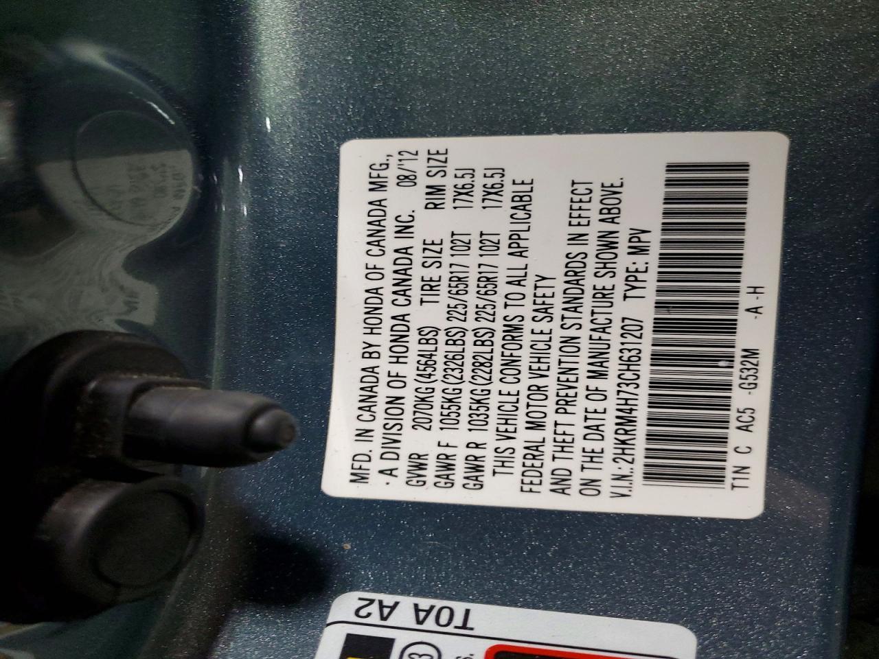 2012 HONDA CR-V