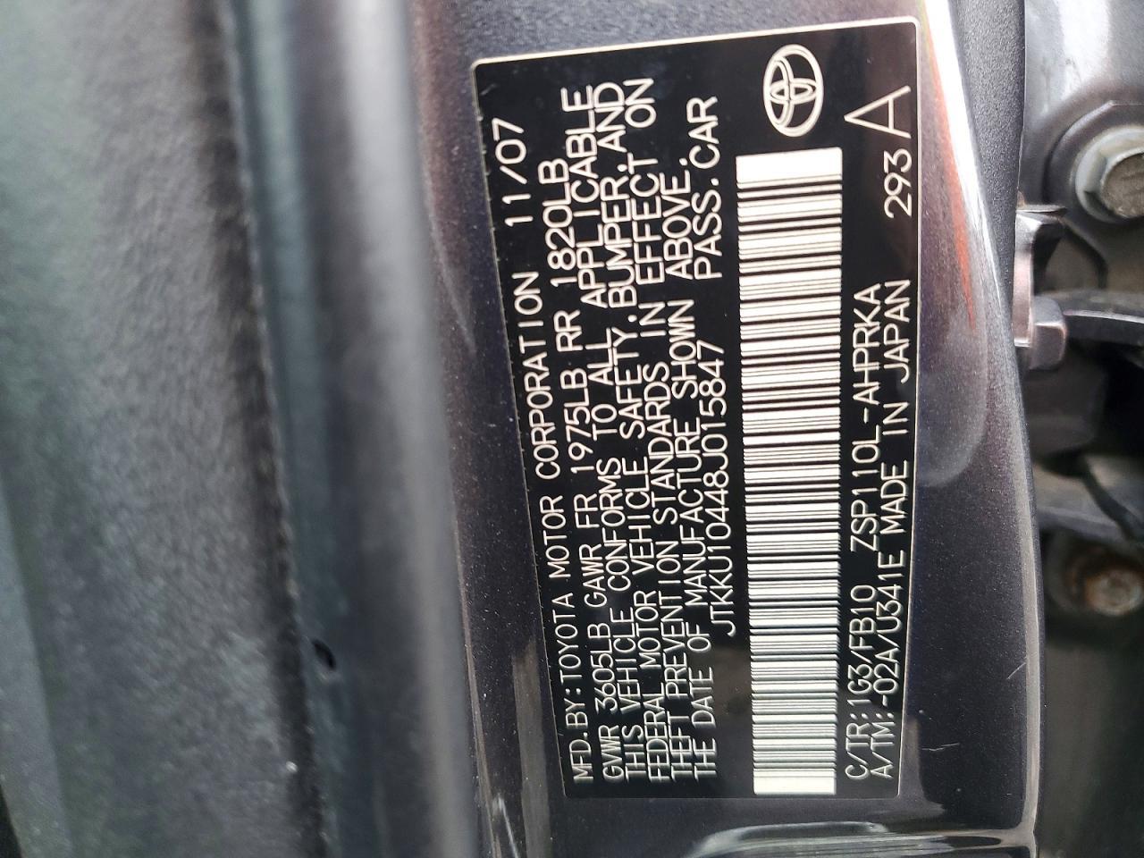 2008 TOYOTA SCION
