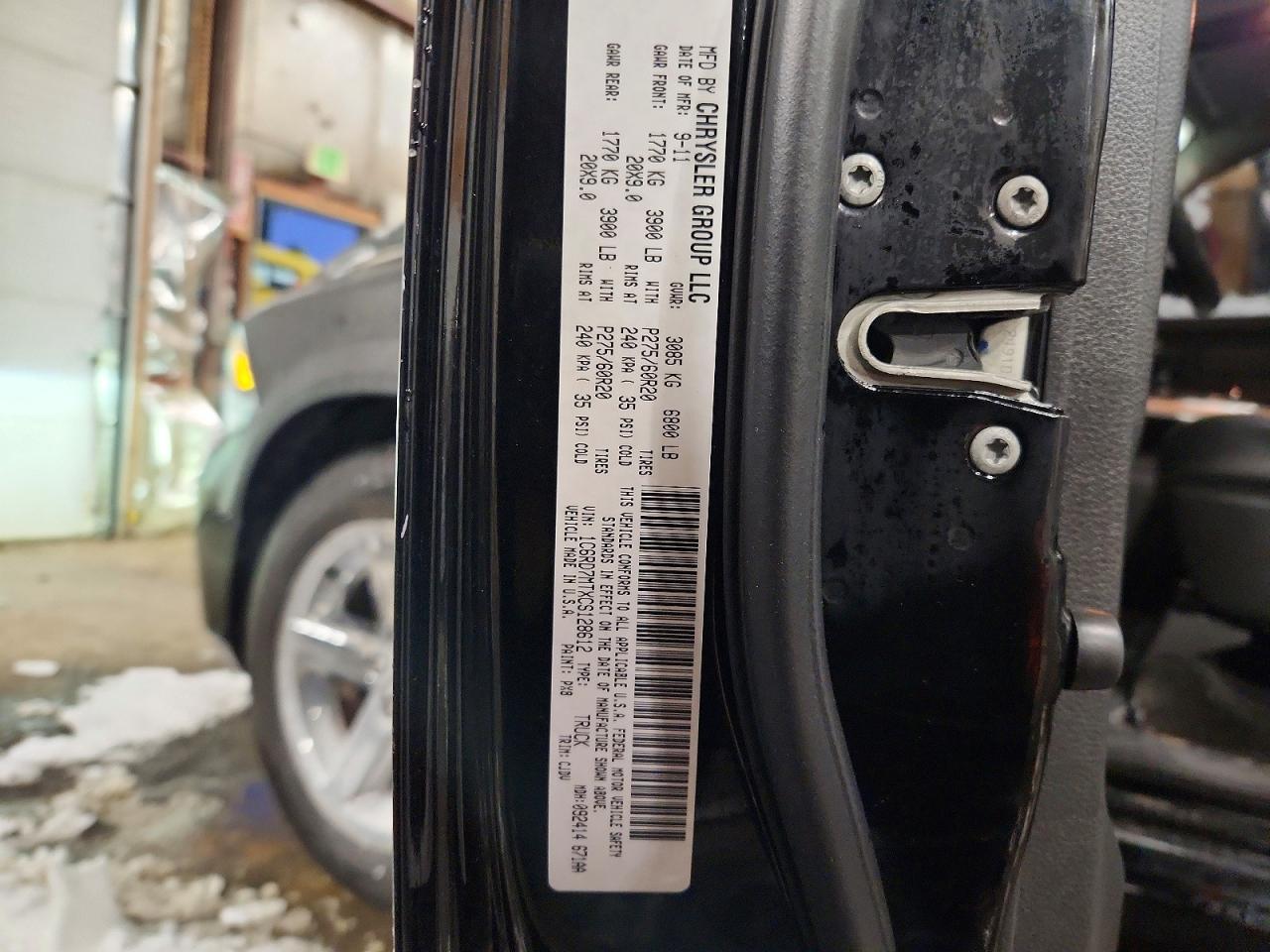 2012 DODGE RAM 1500