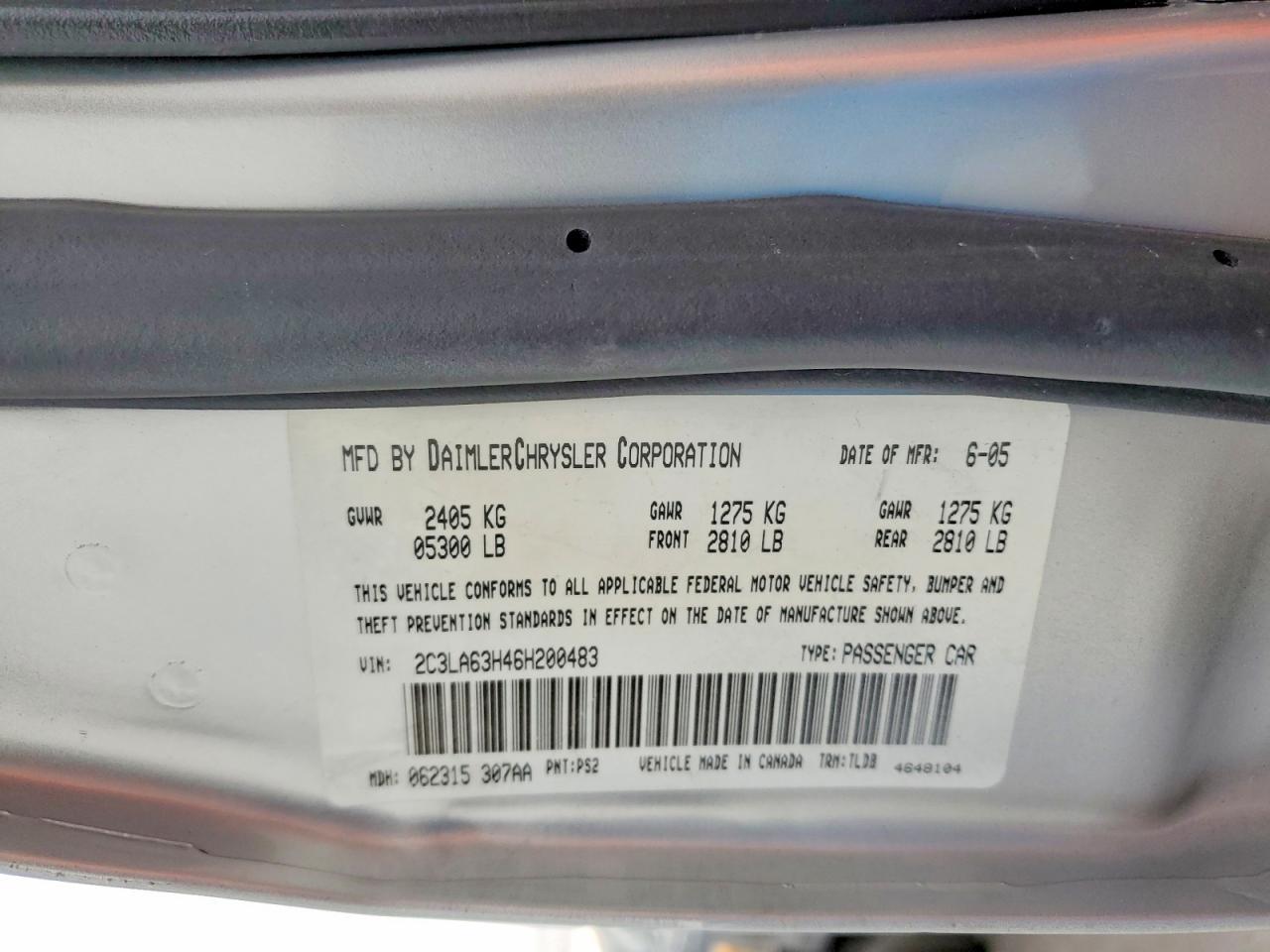 2006 CHRYSLER 300