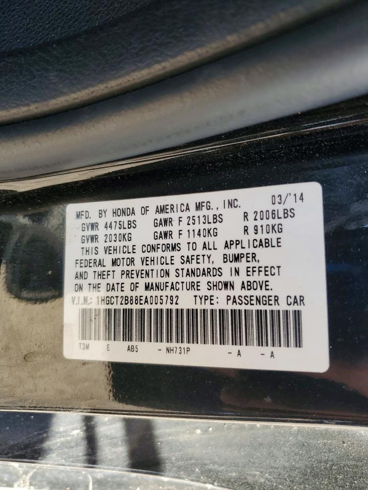 2014 HONDA ACCORD