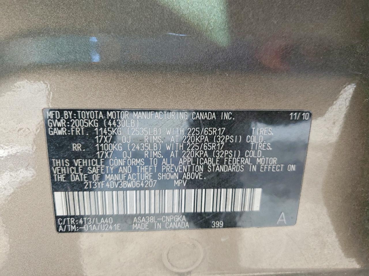 2011 TOYOTA RAV4