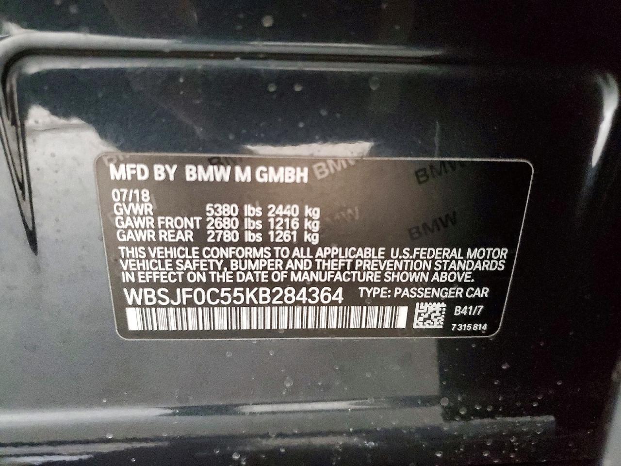 2019 BMW M5