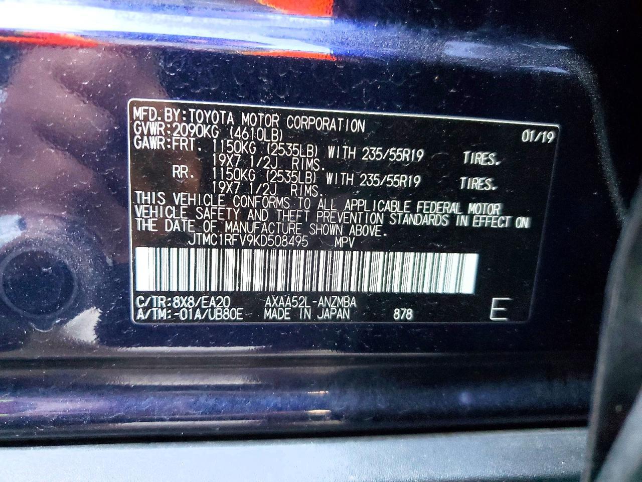 2019 TOYOTA RAV4