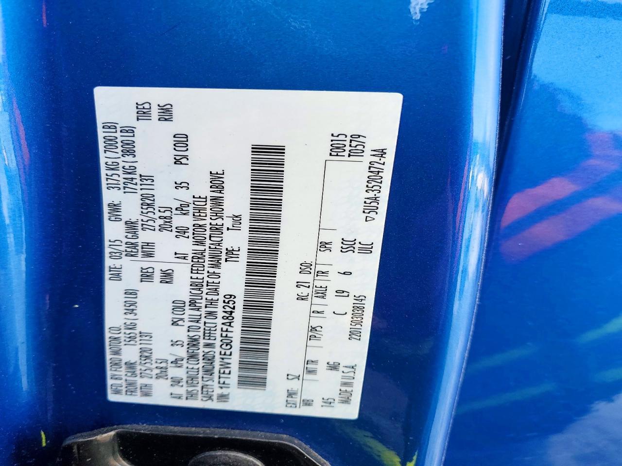 2015 FORD F-150