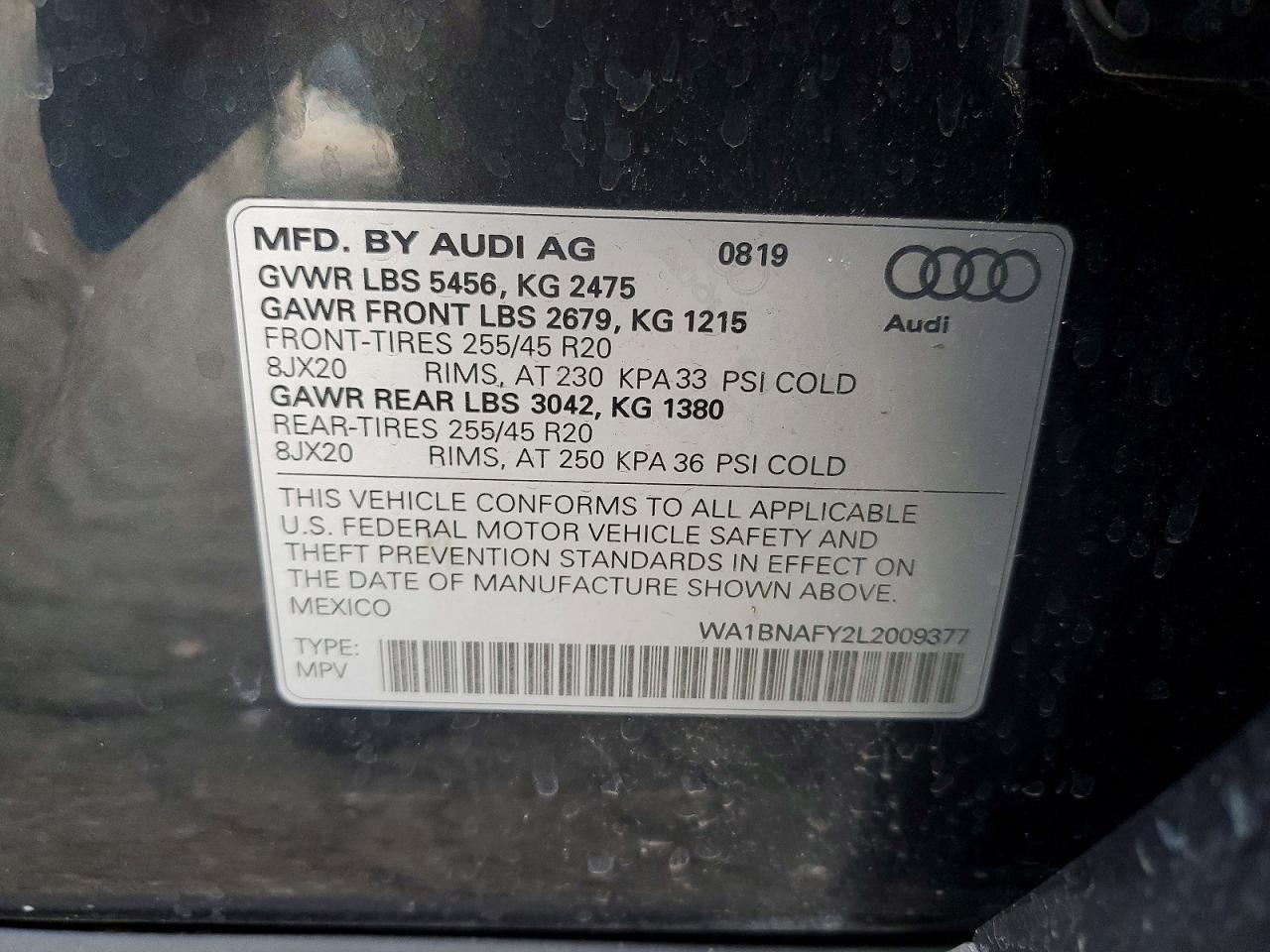 2020 AUDI Q5