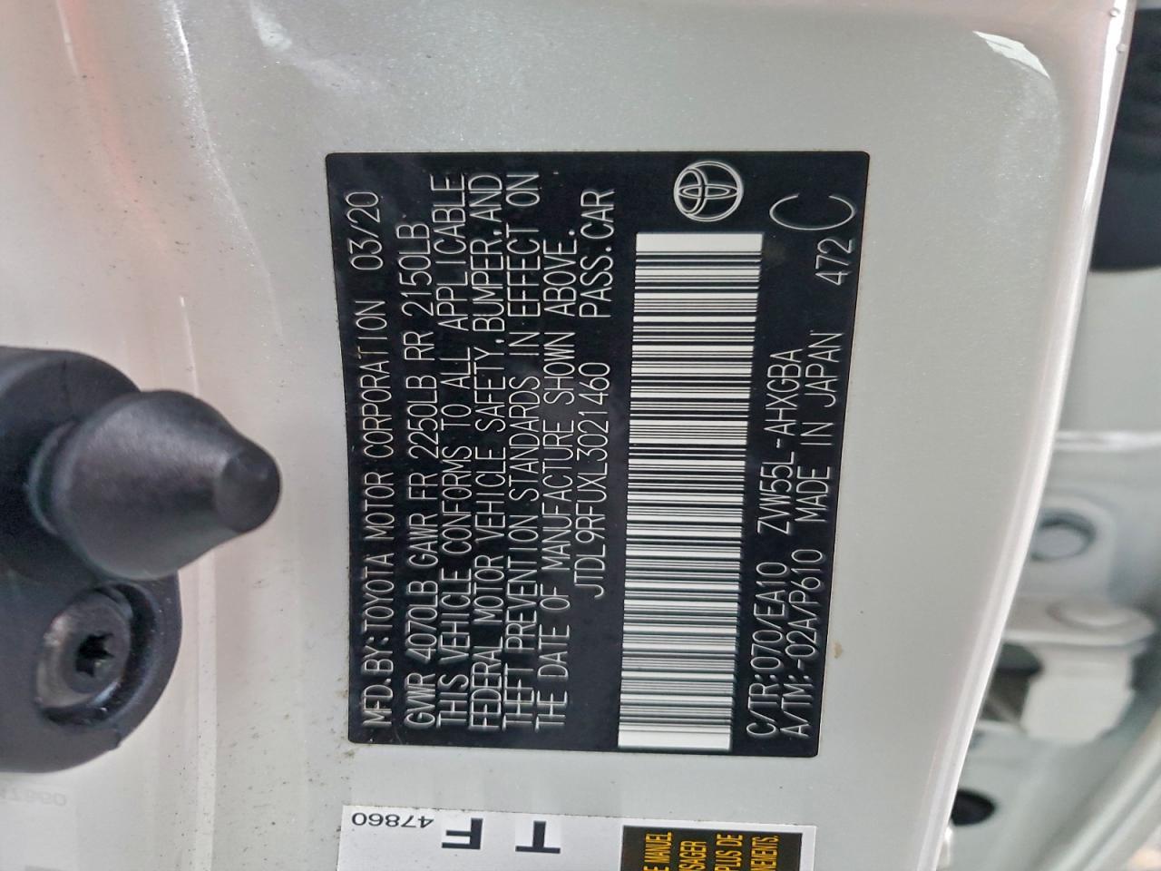 2020 TOYOTA PRIUS