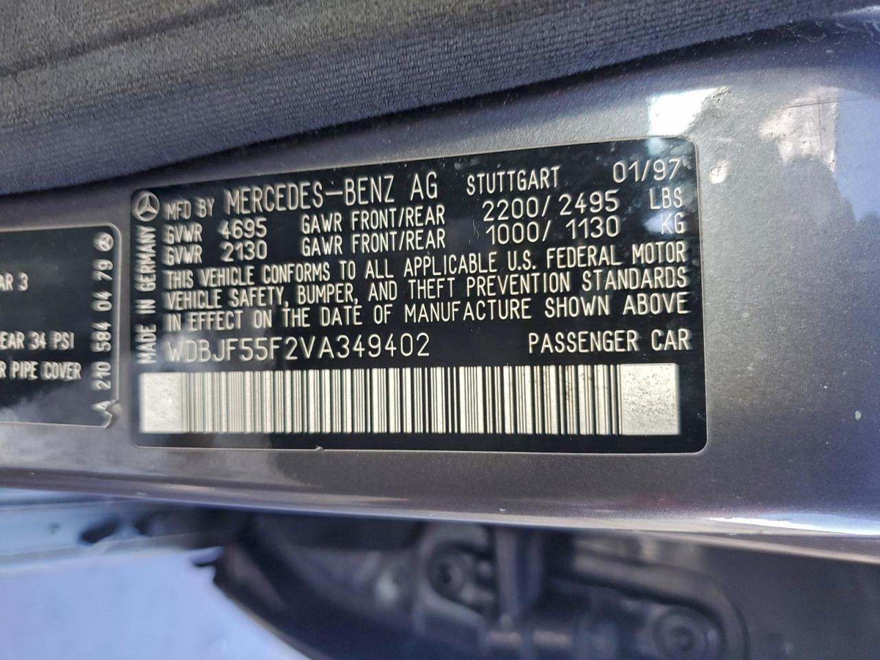 1997 MERCEDES-BENZ E-Class