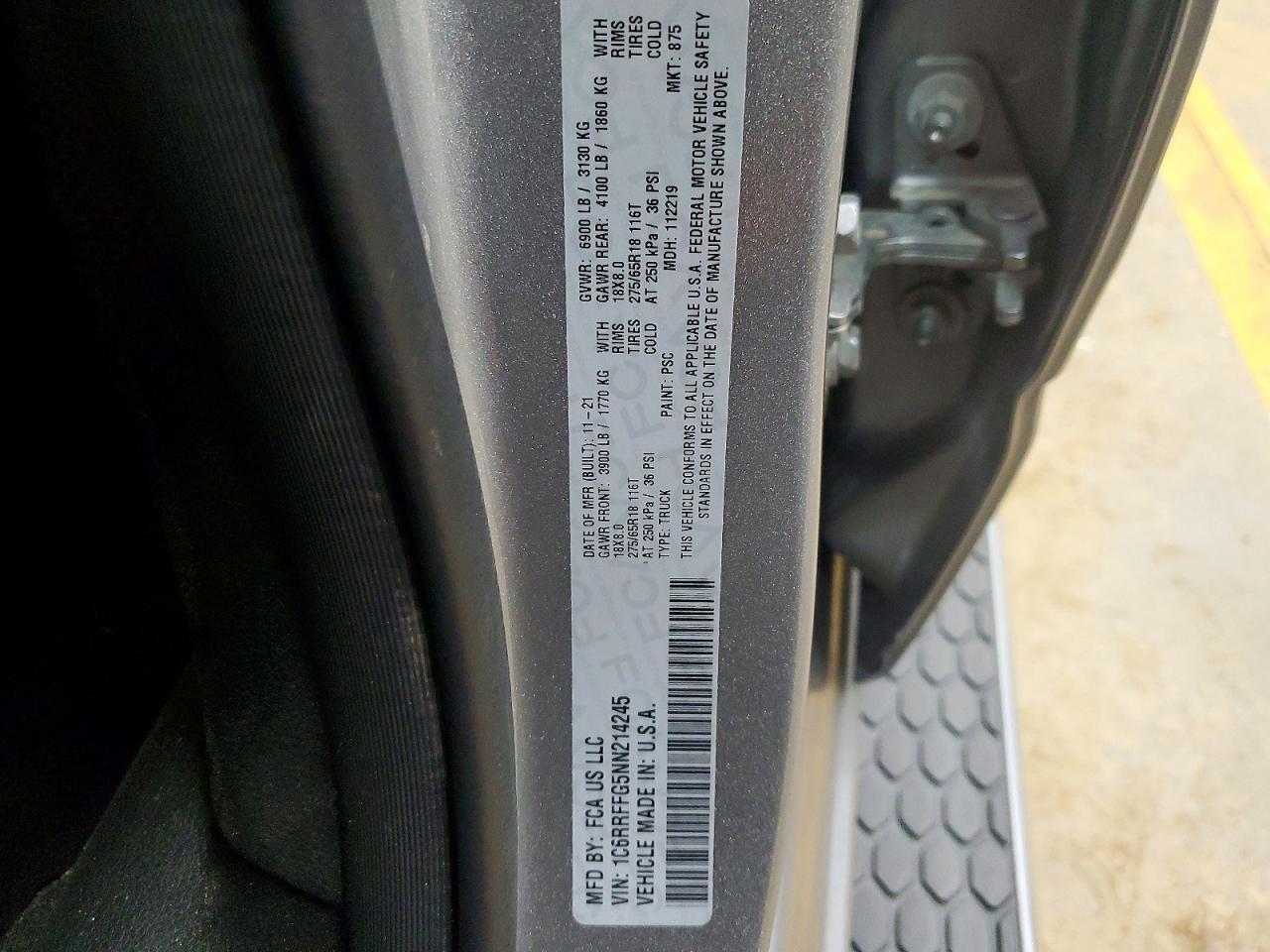2022 RAM 1500