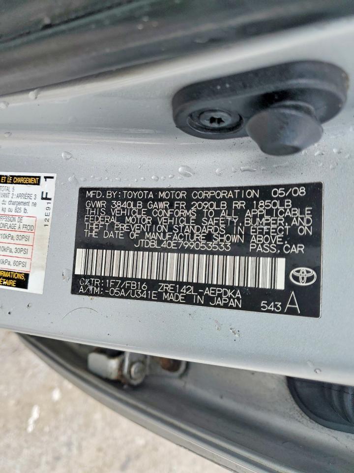 2009 TOYOTA COROLLA