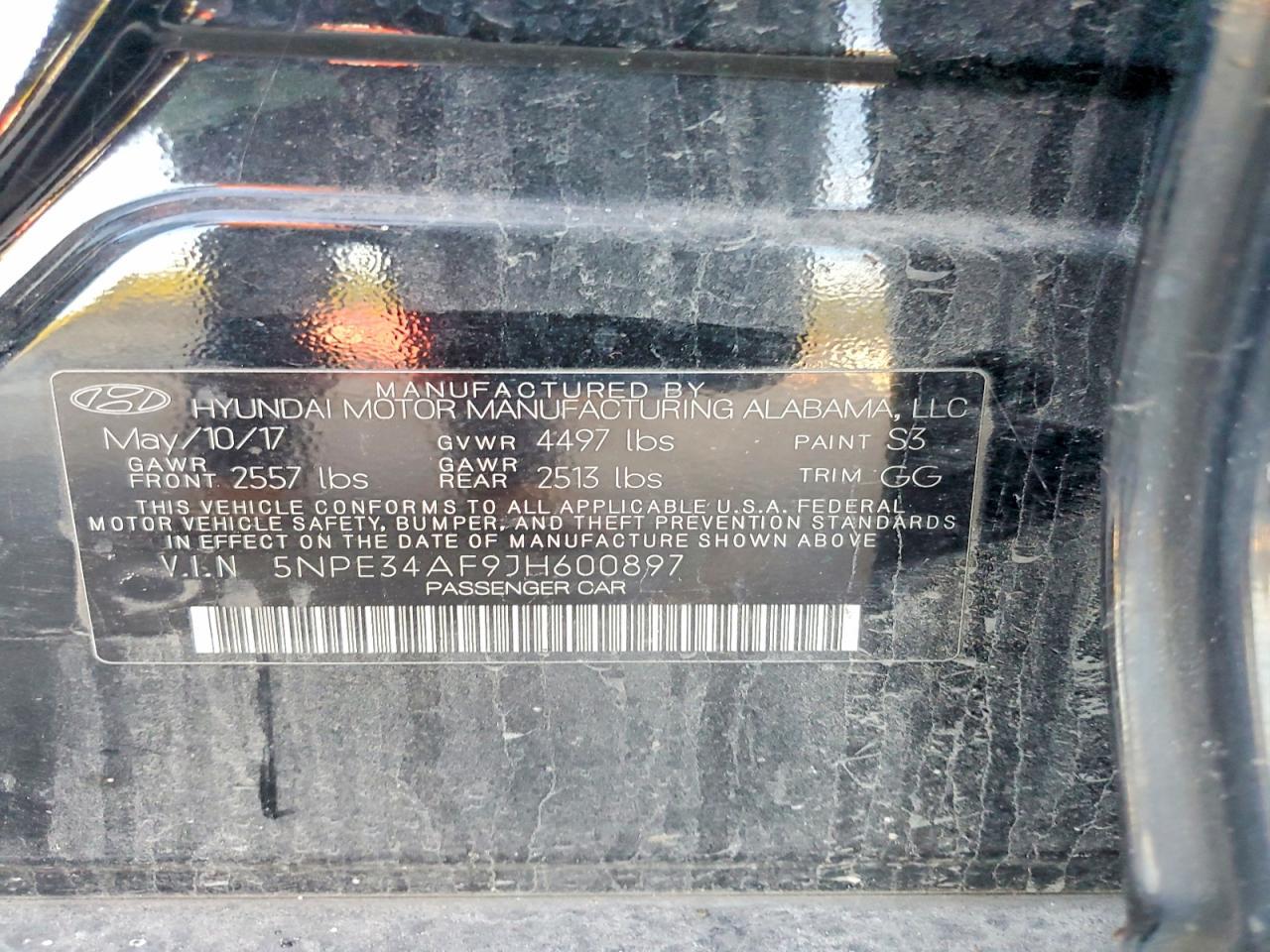 2018 HYUNDAI SONATA