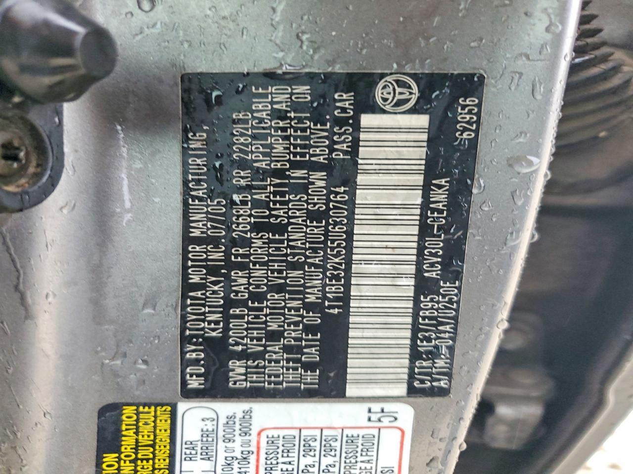 2005 TOYOTA CAMRY