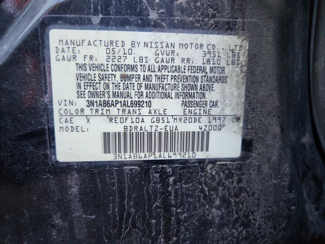 2010 NISSAN SENTRA