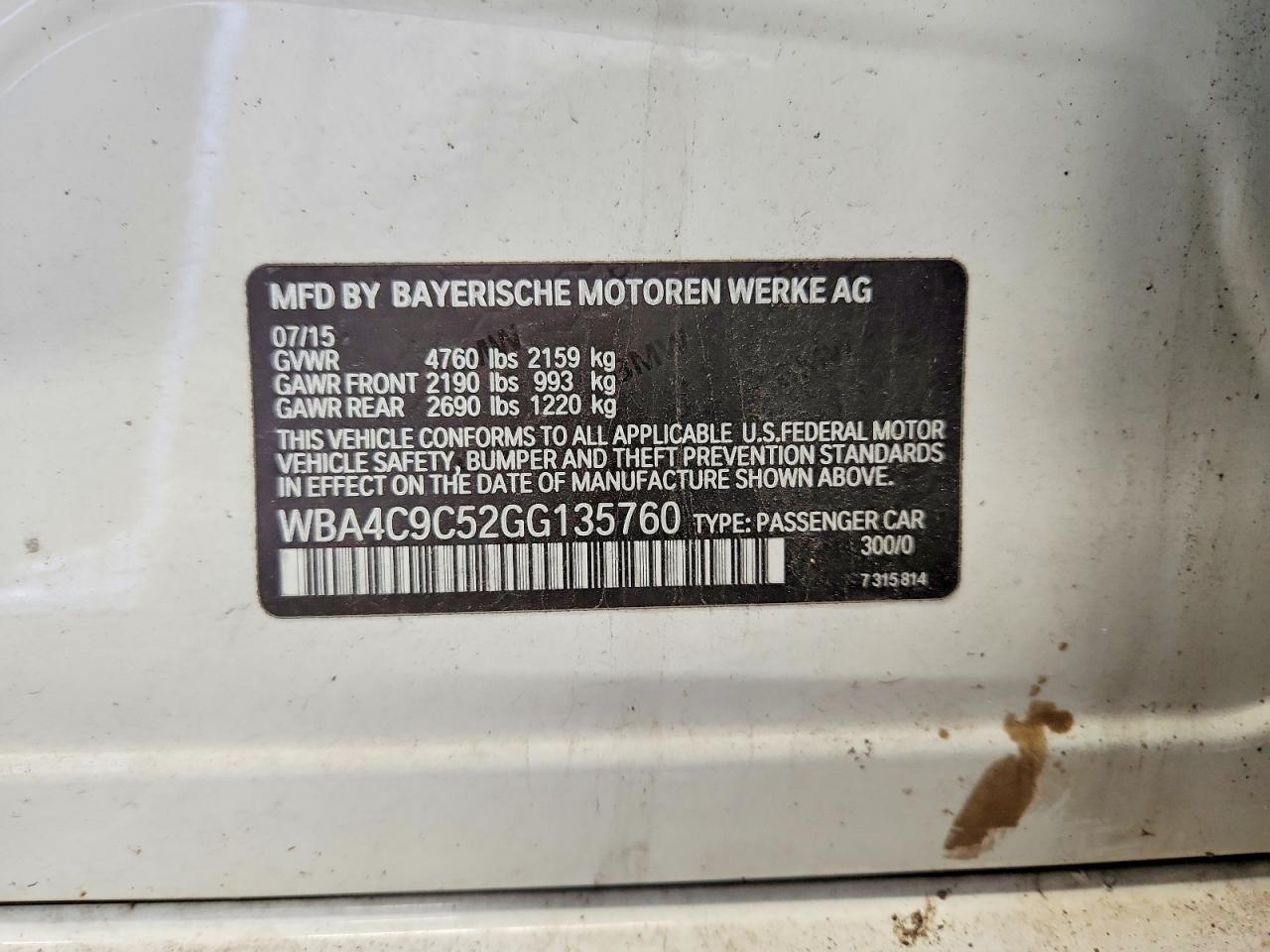 2016 BMW 4 Series