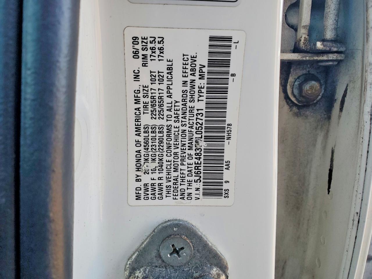 2009 HONDA CR-V