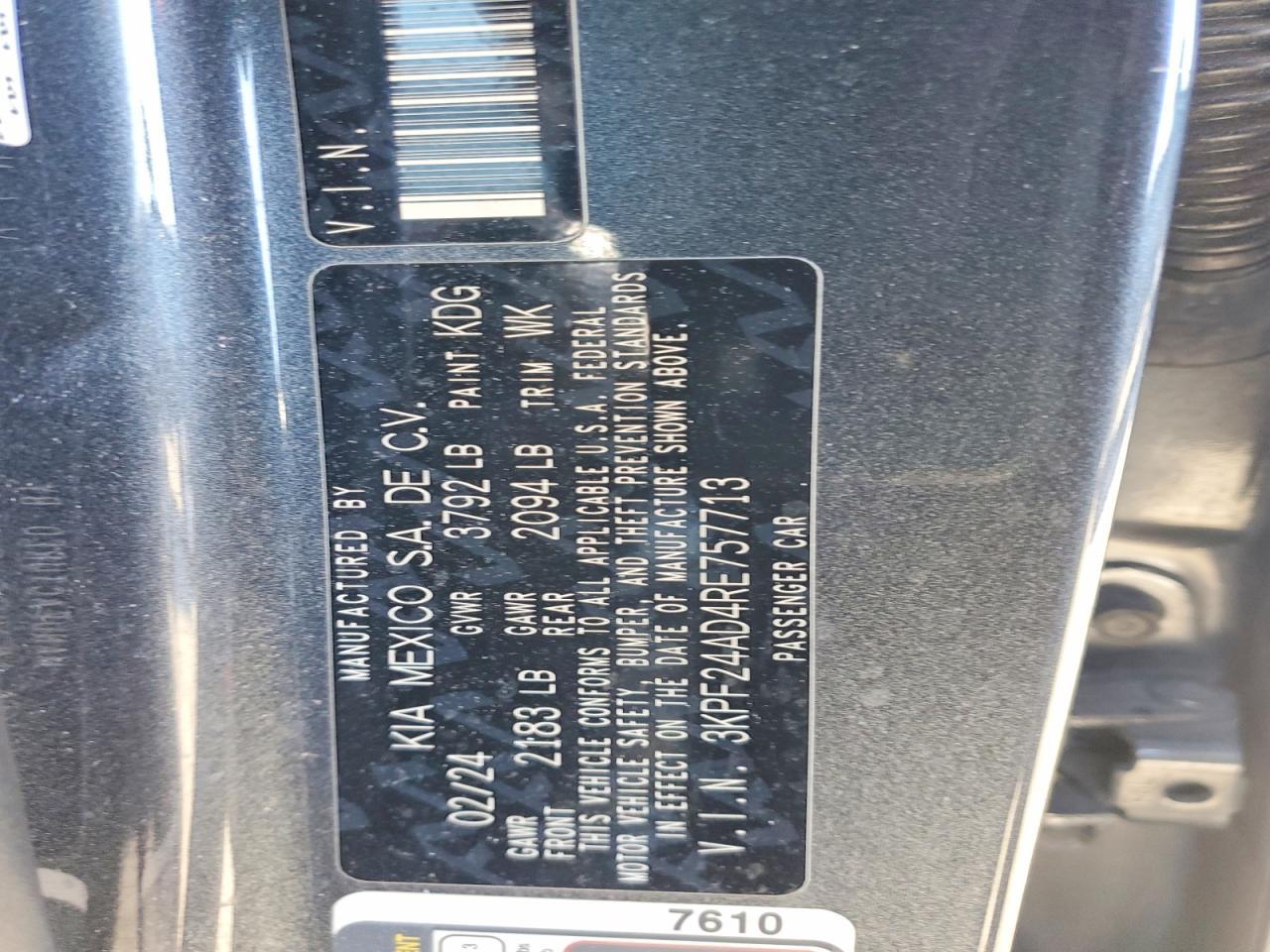 2024 KIA FORTE