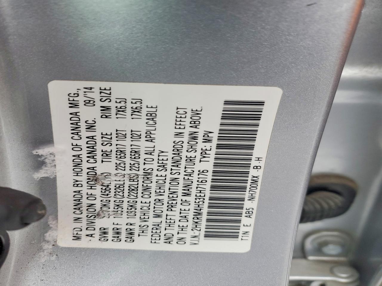 2014 HONDA CR-V