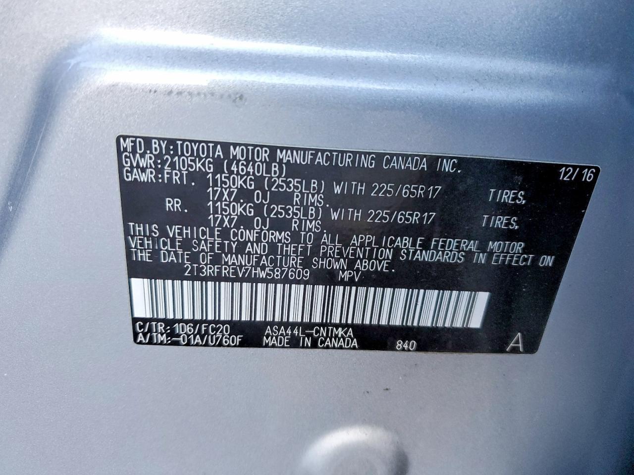 2017 TOYOTA RAV4