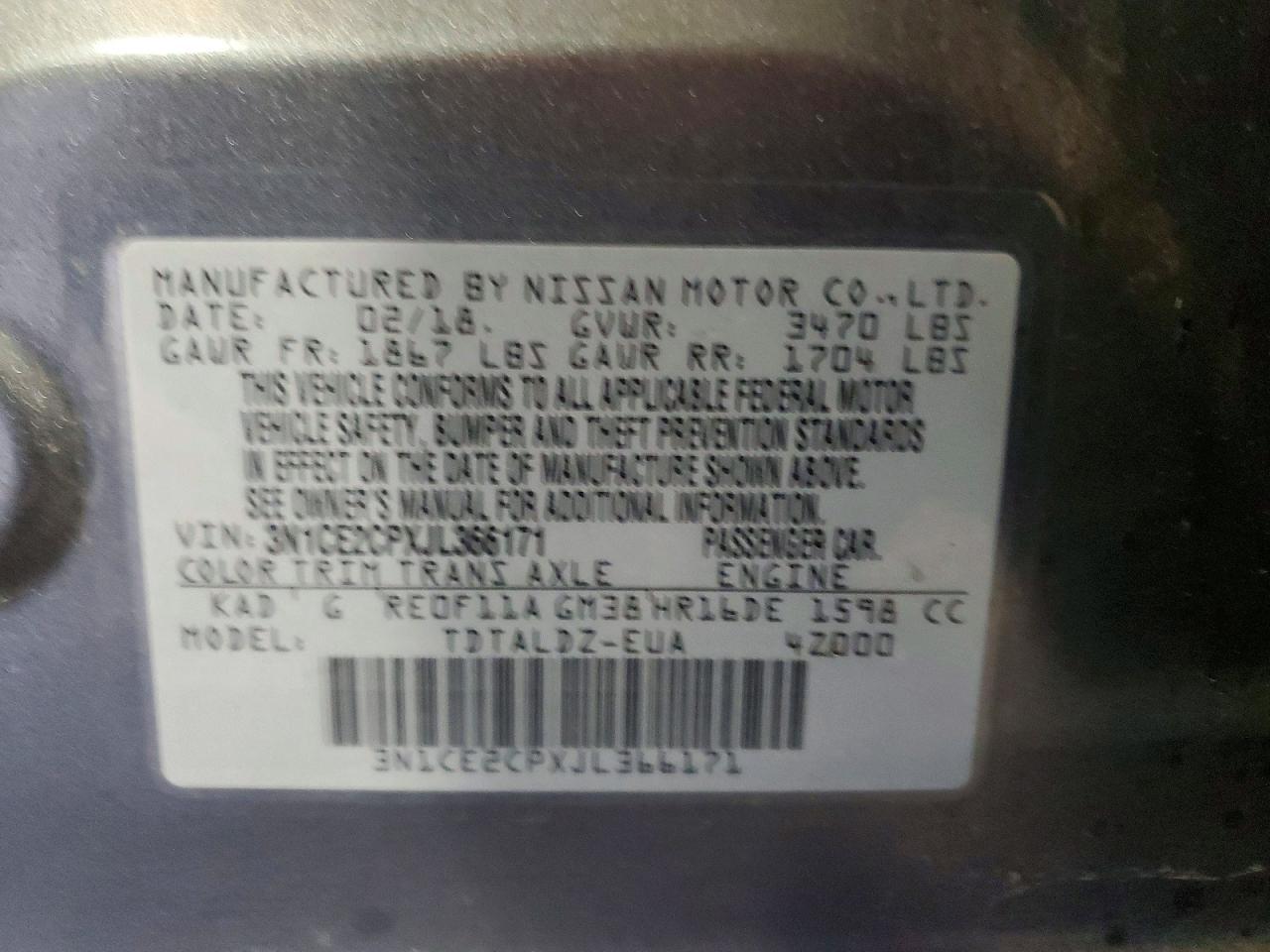 2018 NISSAN Versa Note