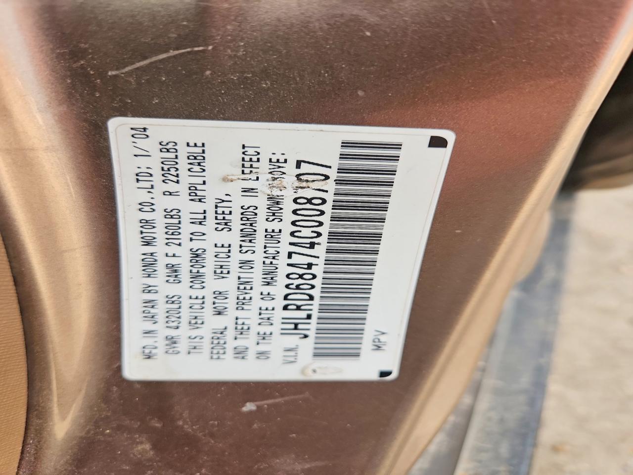 2004 HONDA CR-V