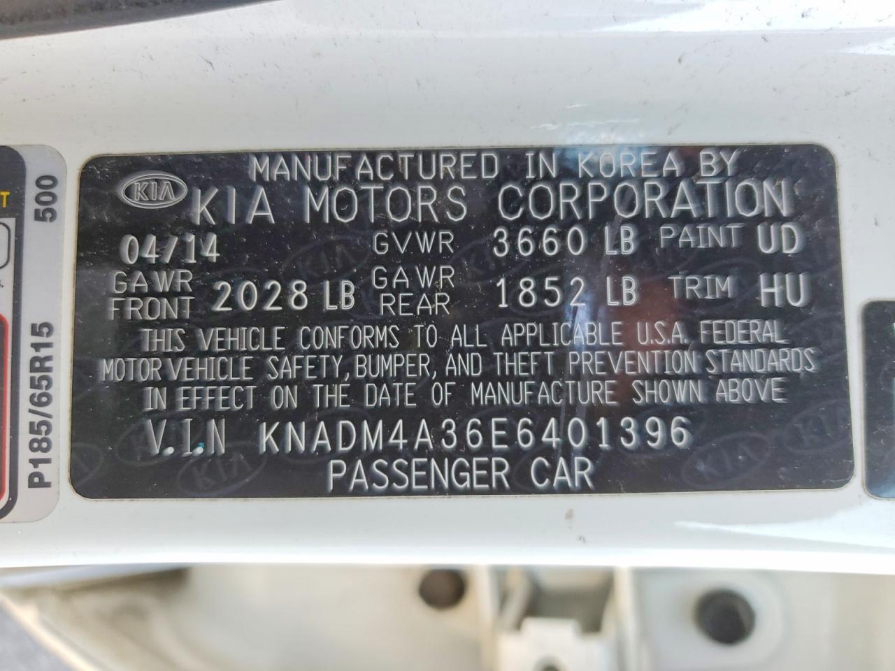 2014 KIA RIO
