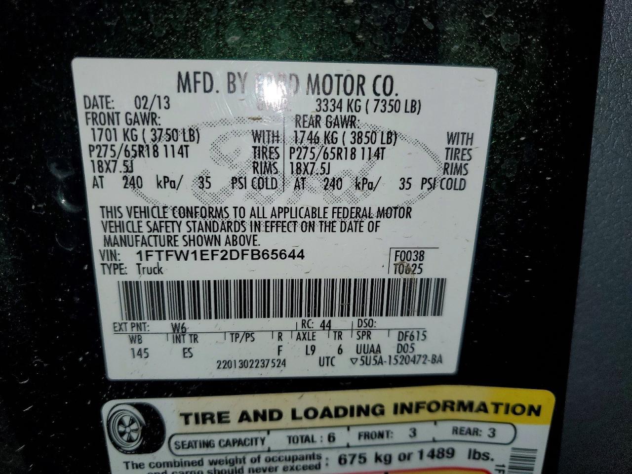 2013 FORD F-150