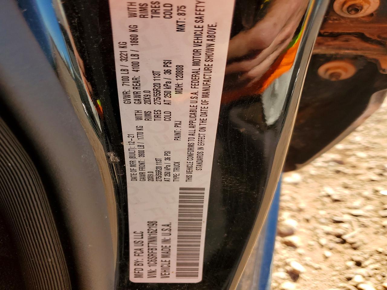 2022 RAM 1500