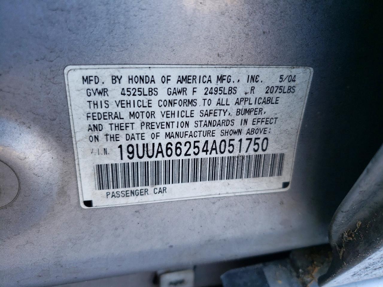 2004 ACURA TL