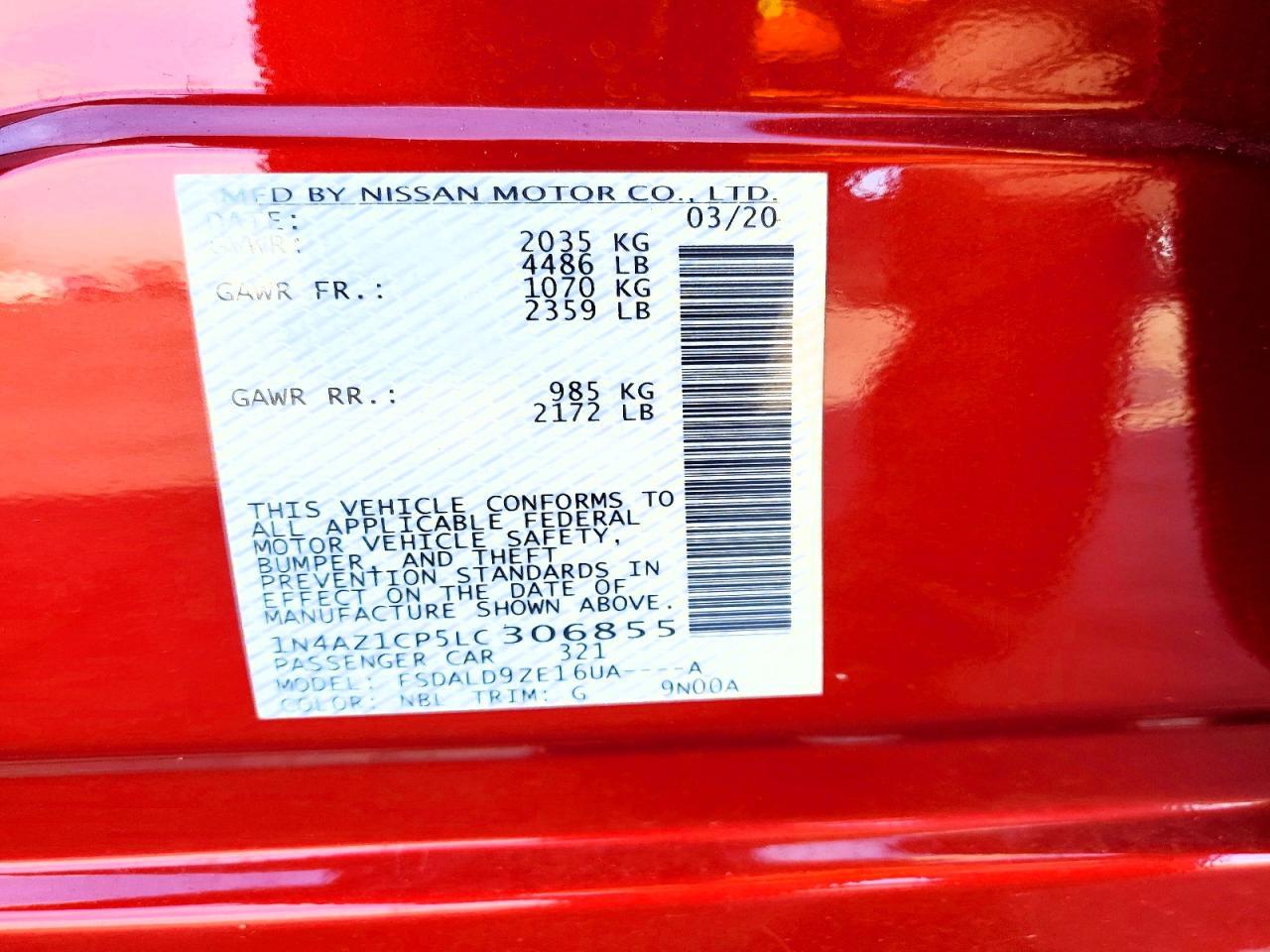 2020 NISSAN LEAF