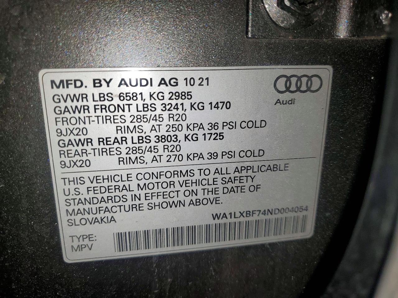 2022 AUDI Q7