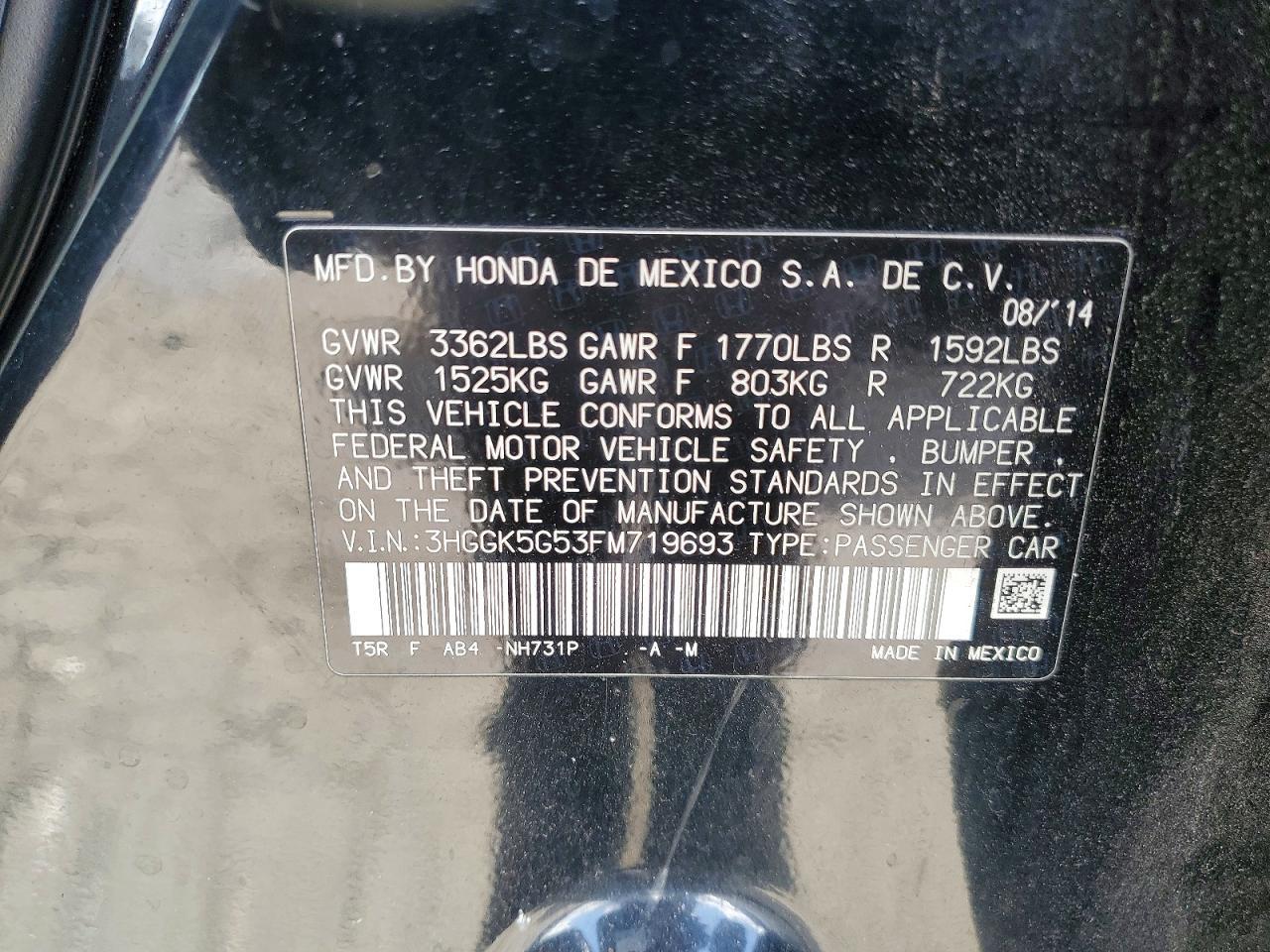 2015 HONDA FIT
