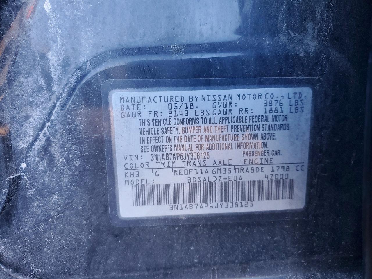 2018 NISSAN SENTRA