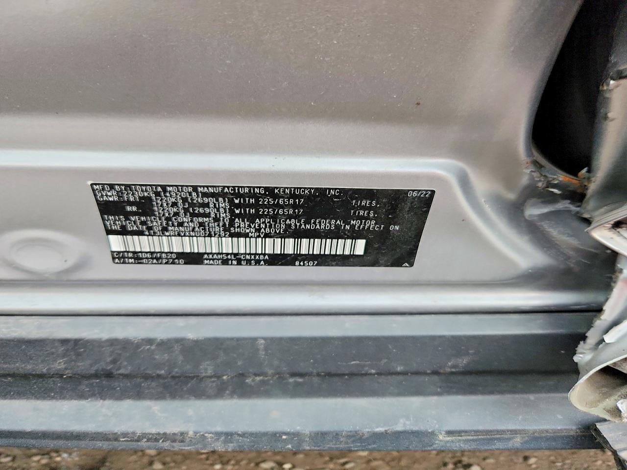 2022 TOYOTA RAV4