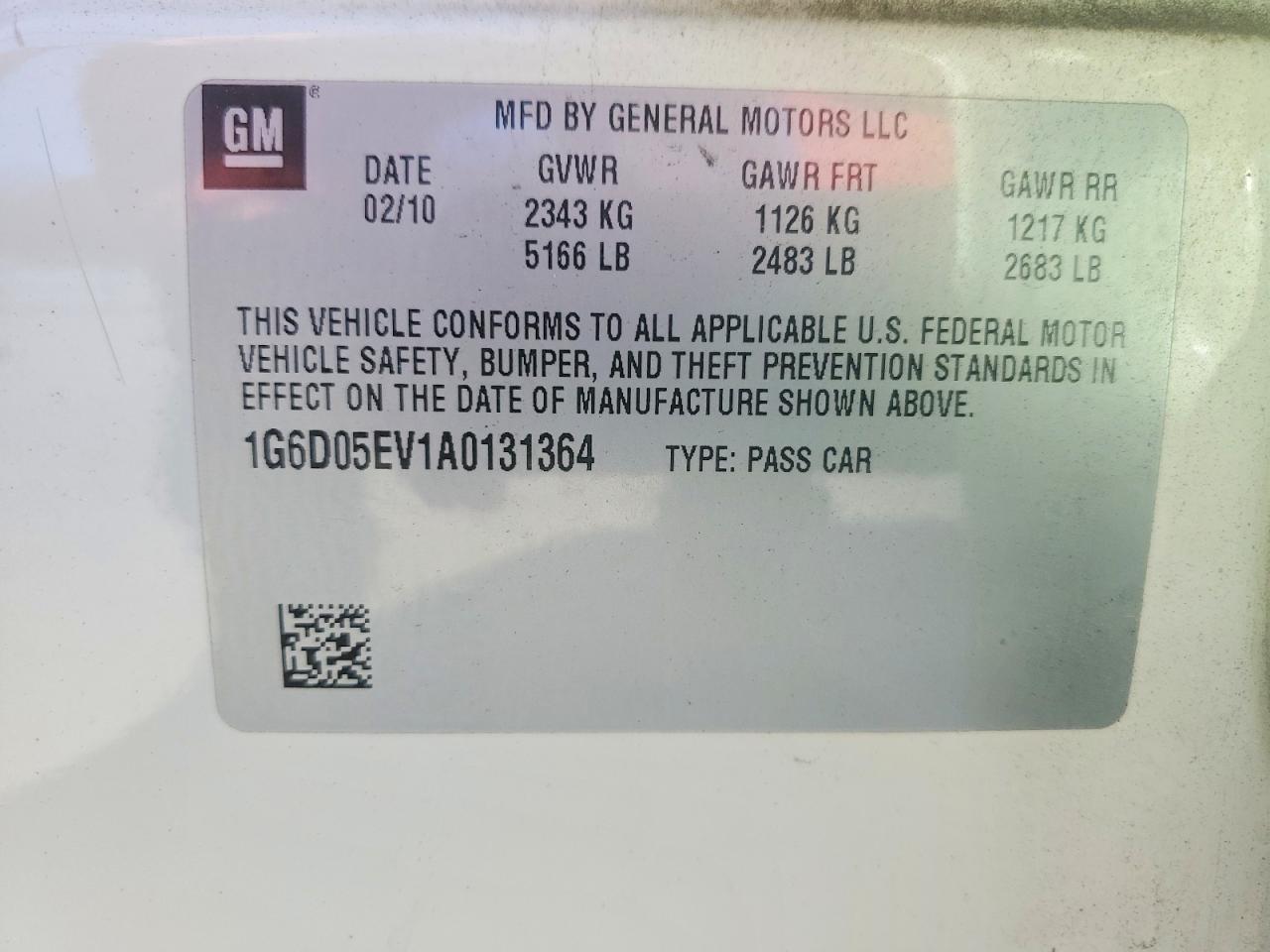2010 CADILLAC CTS