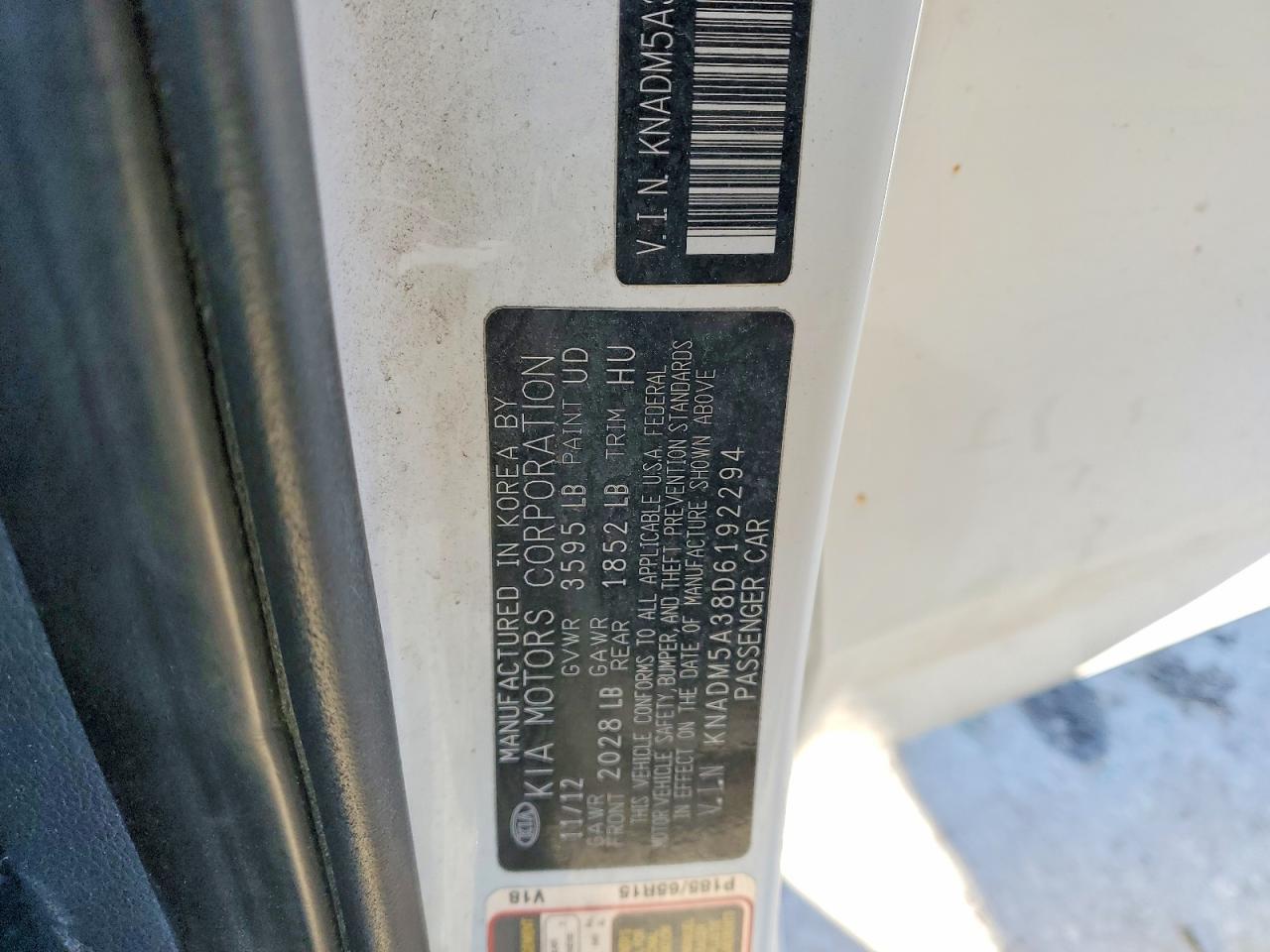 2013 KIA RIO