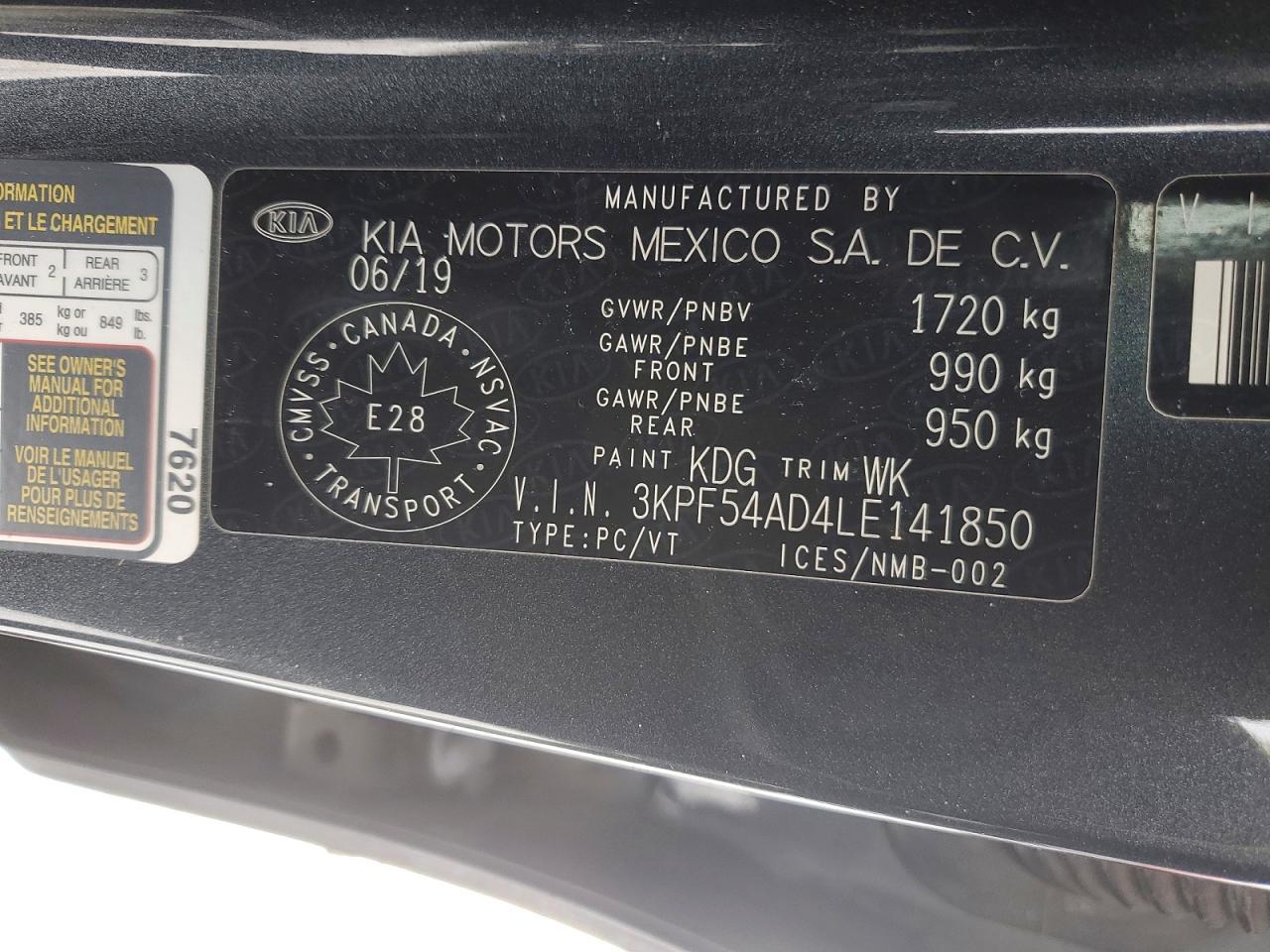 2020 KIA FORTE