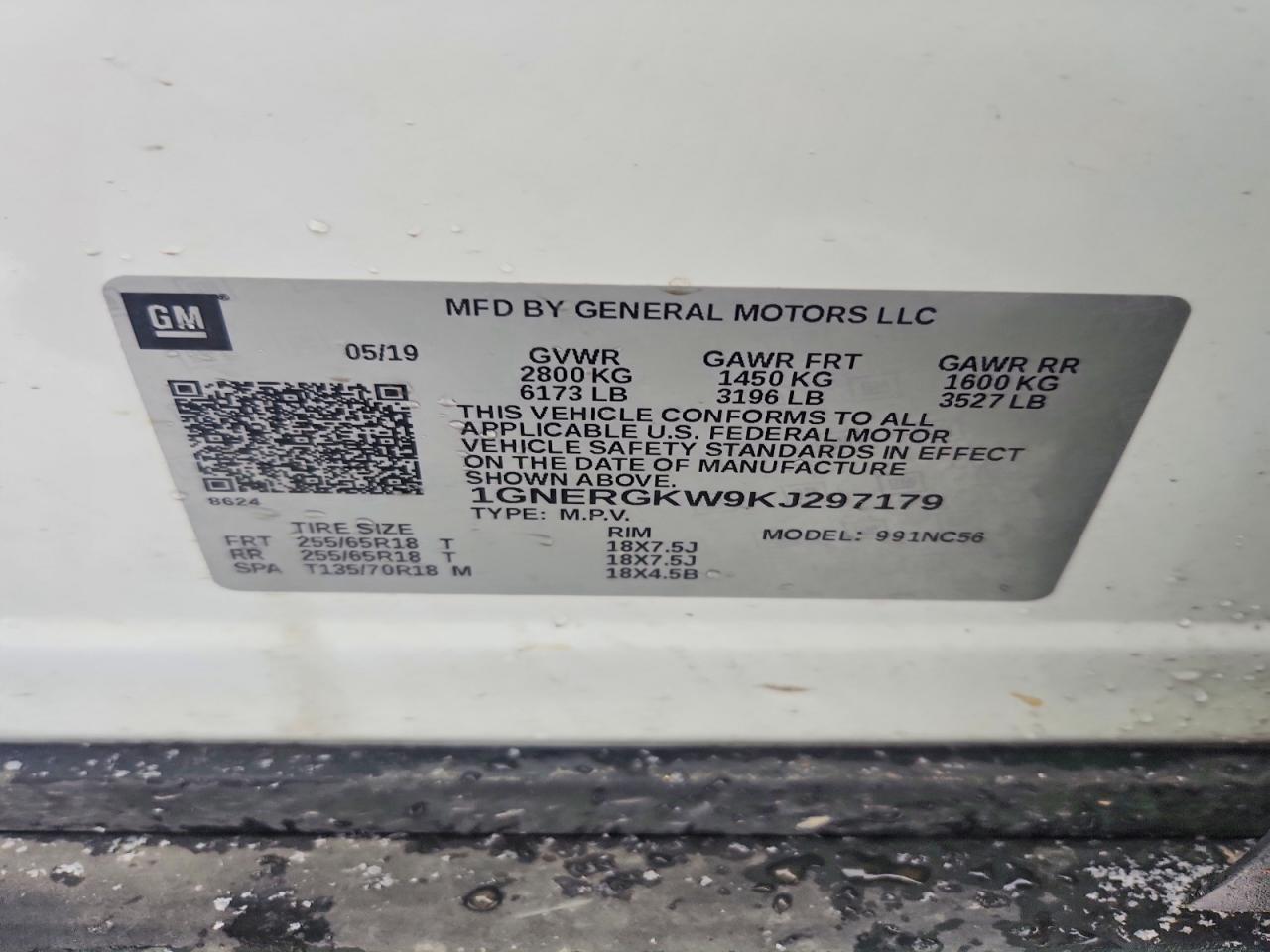 2019 CHEVROLET TRAVERSE