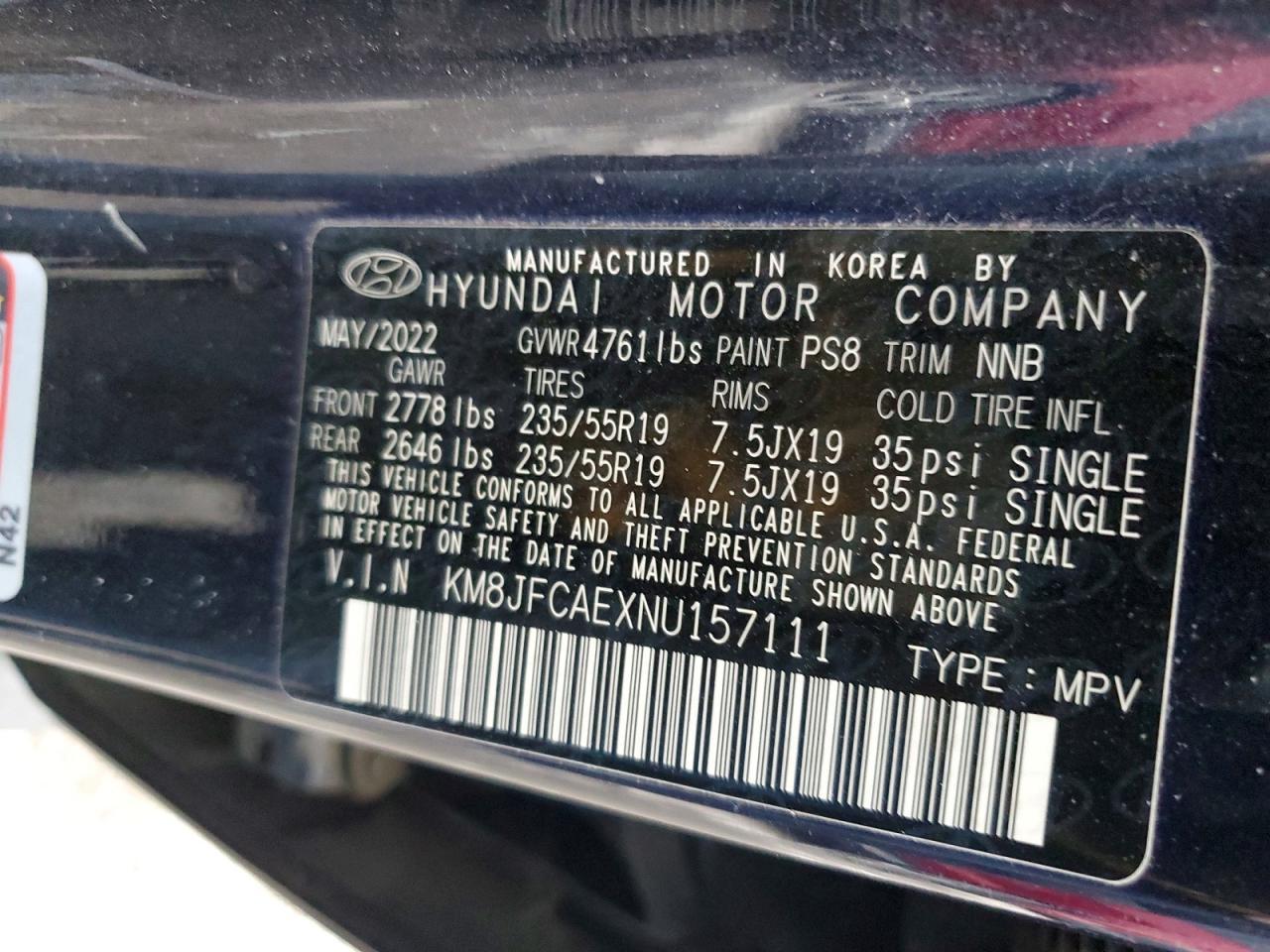 2022 HYUNDAI TUCSON