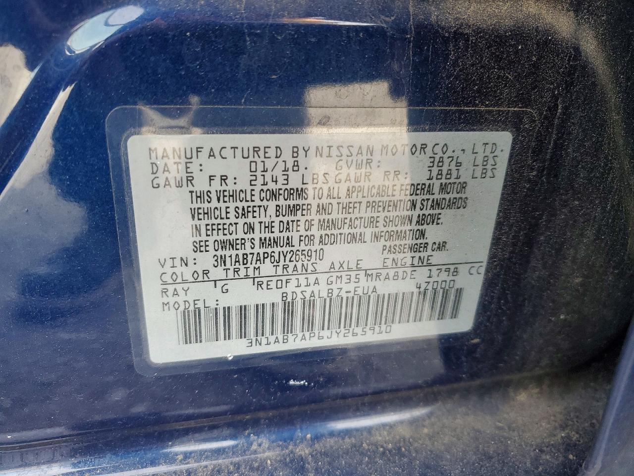 2018 NISSAN SENTRA