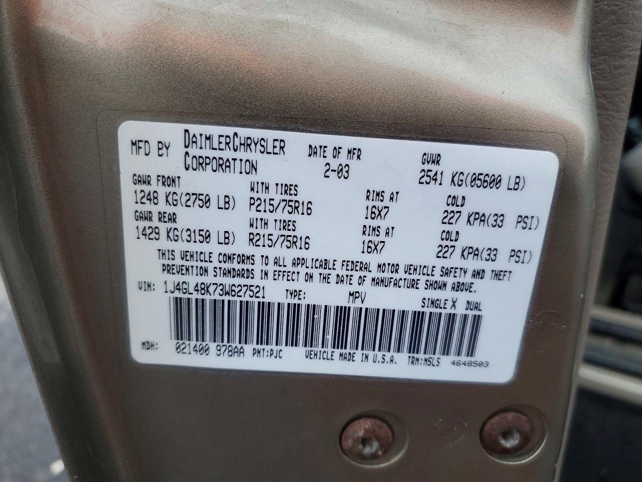 2003 JEEP Liberty